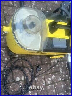 Karcher puzzi 100 carpet cleaner with floor tool and upholstery tool Power On