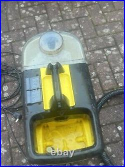 Karcher puzzi 100 carpet cleaner with floor tool and upholstery tool Power On