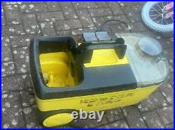 Karcher puzzi 100 carpet cleaner with floor tool and upholstery tool Power On