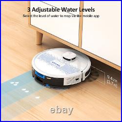 Lubluelu Laser Robot Vacuum Cleaner with Mop 3200Pa Wifi/App Self-Charging White