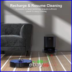 Robotic Vacuum Cleaner 3in1 Vacuum+Sweep+Mop Auto Dirt Disposal Smart Navigation