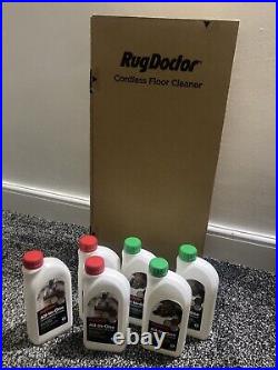Rug Doctor Cordless Hard Floor Cleaner + 6 x 1L Bottles Of Cleaning Solution