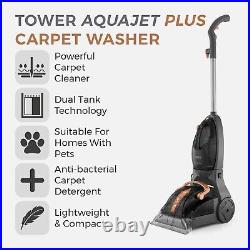 Tower T548003 TCW AQUAJET PLUS Carpet Washer, Allergen Removal, Rose Gold & Grey