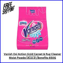 Vanish Oxi Action Gold Carpet & Rug Cleaner Moist Powder With 3x Benefits 650G